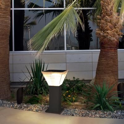 مصنع الجملة الحديثة عمود أضواء لوحة الحديقة في الهواء الطلق للماء LED المناظر الطبيعية الإضاءة أضواء الحديقة الشمسية
