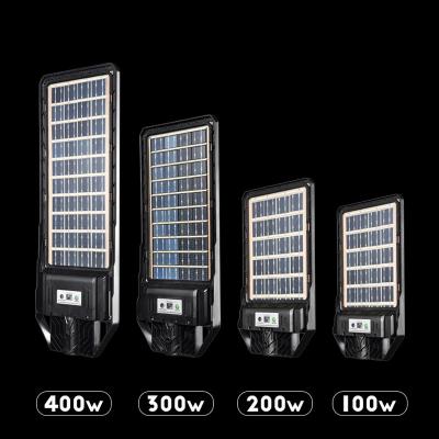 100W 200W 300W 400W الكل في واحد LED الشمسية المتكاملة ضوء الشارع
